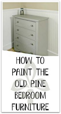 Painting Pine Furniture, Pine Furniture Makeover, Diy Dressers, Furniture Video, Pine Bedroom, Pine Bedroom Furniture, Painting Old Furniture, Box Makeover, Dresser White