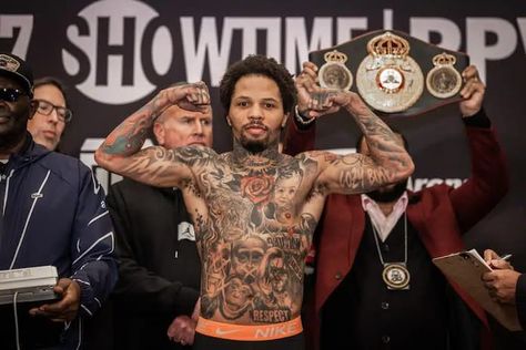 Gervonta Davis Tattoos, Gervonta Tank Davis, Tank Davis, Gervonta Davis, Ryan Garcia, Ufc Boxing, Floyd Mayweather, Face Tattoos, Body Shots