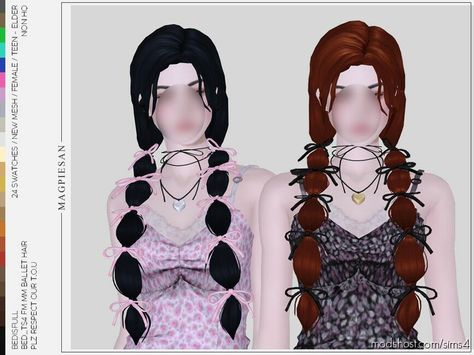 4 Ponytail Braids, Sims 4 Ponytail, Ballet Hair, Ballet Hairstyles, Sims 4 Teen, Sims 4 Characters, Sims Four, Sims4 Clothes, Sims Hair