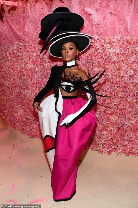 Fashion Met Gala, Surrealism Fashion, Surrealist Painting, Burberry Suit, Camp Fashion, Hot Pink Skirt, Met Gala Outfits, Janelle Monae, Met Gala Dresses