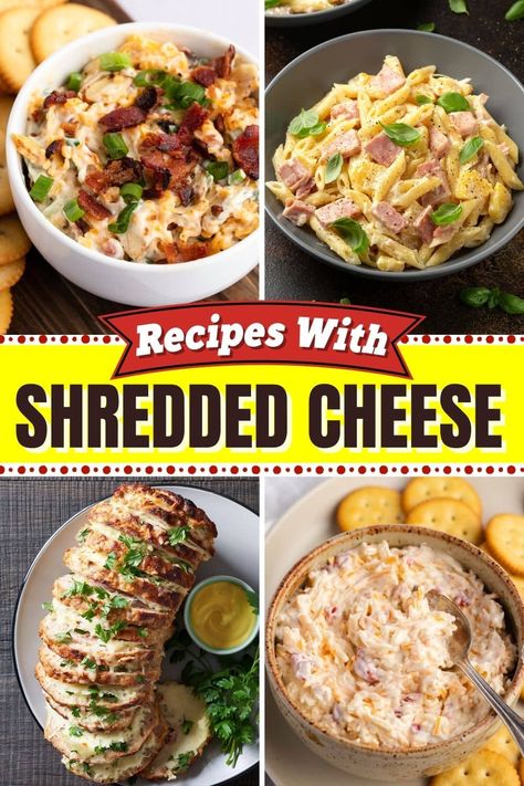 Shredded Mozzarella Cheese Recipe, Thunder Cheese, Shredded Cheese Recipes, Jalapeno Popper Bites, Turkey Noodle Casserole, Cheesy Potato Bake, Recipes With Mozzarella Cheese, Cheesy Breakfast, Ground Beef And Broccoli