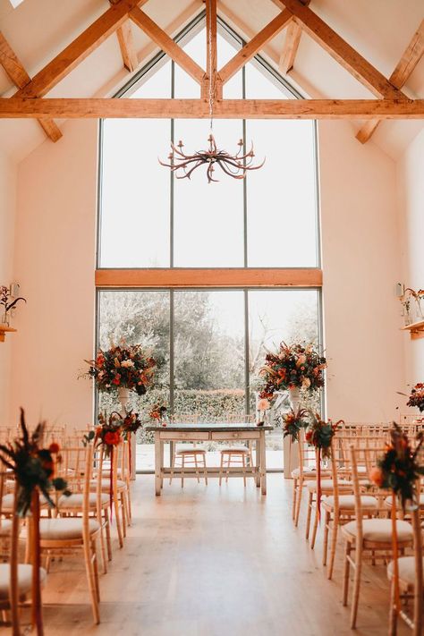 Millbridge Court Wedding, Autumn Wedding Ceremony, Millbridge Court, Winter Ceremony, Autumnal Wedding, Modern Wedding Venue, Court Wedding, Wedding Court, Wedding Barn