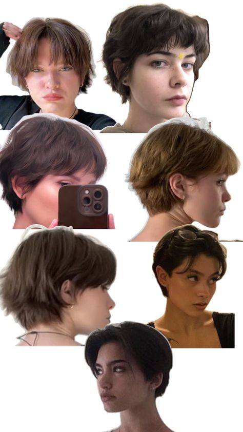 90s Grunge Haircut Short, Tomboy Haircut With Bangs, Pixie Haircut Without Bangs, Wynonna Ryder Short Hair, Short Hairstyle Women No Bangs, Diy Pixie Haircut How To At Home, Short Haircuts For Women With Glasses, Short Hair Inspo Pixie Hairstyles, Rapunzel Short Haircut