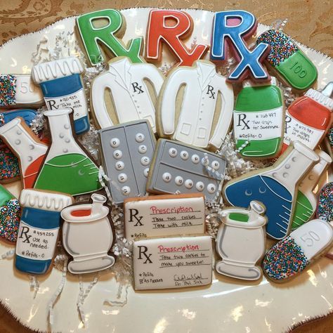 5 doz RX cookies going to the Pharmacy Board meeting tomorrow. #customcookies #decoratedcookies #decoratedsug… | Graduation cookies, Medical cookies, Pharmacy cake Pharmacy Cookies, Pharmd Graduation Party, Nursing Cookies, Pharmacy Party, Pharmacy Cake, Pharmacy School Graduation Party, Pharmacy Symbol, Pharmacy School Graduation, Pharmacy Week