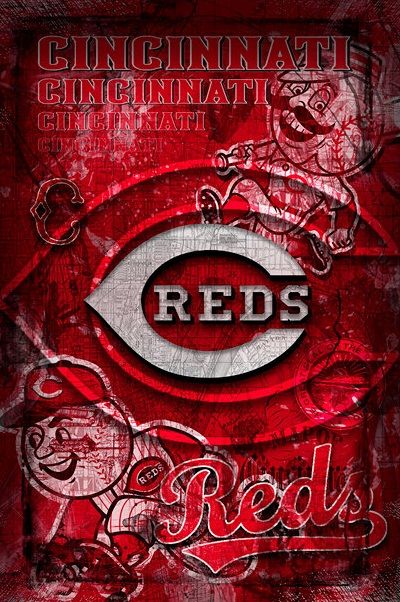 Cincinnati Reds Hyrule Castle, Baseball Wallpaper, Red Artwork, Red Crafts, Cincinnati Reds Baseball, Aly Raisman, Baseball Posters, Man Cave Art, Alex Morgan