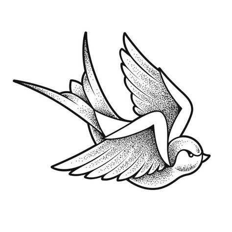 Blackwork Tattoo Sketch, Tattoo Satanic, Swallow Bird Tattoo, Tattoo Swallow, Tattoo Birds, Swallow Bird Tattoos, Tattoo Printer, Beginner Tattoos, Tattoo Vector