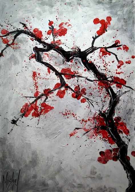 Black And Red Painting Aesthetic, Red And Black Drawings, Black And Red Painting, Red Paintings Canvas, Black And Red Art, Red Art Painting, Red Paintings, Red Abstract Art, Newspaper Art