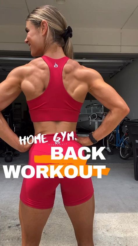 Full back workout using my home gym equipment! 💪🏻 | Back workout, Back exercises, Fitness workout for women Home Back Workout For Women, Back Workout Women At Home, Back Exercises Women, Full Back Workout, Gym Back Workout, Back Workout Women, Back Workouts, Back Fat Workout, Workout Women