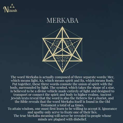 Nizwah on Instagram: “Used in meditation, the Merkaba can become a source of power and enlightenment. It can help a person realize his full potential and connect…” Merkaba Meaning, Sacred Geometry Meanings, Sacred Geometry Patterns, Sacred Science, Sacred Geometry Symbols, Sacred Geometry Tattoo, Sacred Geometry Art, Spirit Science, Symbols And Meanings