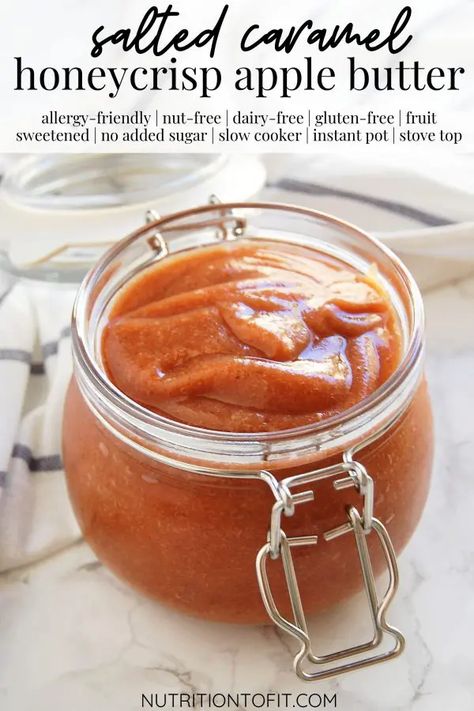 Fruit Butters Canning, Apple Pie Sauce, Fruit Butter Recipes, Sugar Free Apple Butter, Salted Caramel Apple Butter, Honeycrisp Apple Recipes, Butter Recipes Homemade, Fruit Butters, Fruit Butter