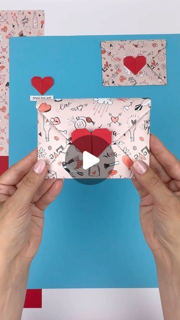 Decorating An Envelope, Fold Envelope Out Of Paper, Envelope Cards Ideas, How To Make Envelope, How To Make A Card, How To Make Envelopes Out Of Paper, Envelope Gift Ideas, Cute Envelope Design, Cute Envelope Ideas