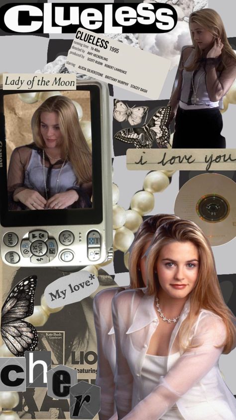 Cher Clueless Wallpaper, Cher Clueless Aesthetic Wallpaper, Cher Horowitz Wallpaper, Cher Aesthetic Clueless, Clueless Aesthetic Wallpaper, Clueless Collage, Old Money Movies, Clueless Aesthetic Outfits, Cher Clueless Aesthetic