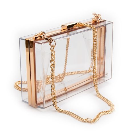 Women Acrylic Clear Purse Cute Transparent Crossbody Bag Lucite See Through Handbags Evening Clutch Events Stadium Approved-in Top-Handle Bags from Luggage & Bags on Aliexpress.com | Alibaba Group Transparent Clutch, Classy Purses, Clear Clutch, Clear Purses, Gold Snake Chain, Best Purses, Gold Clutch, Clutch Purse Evening, Cute Purses