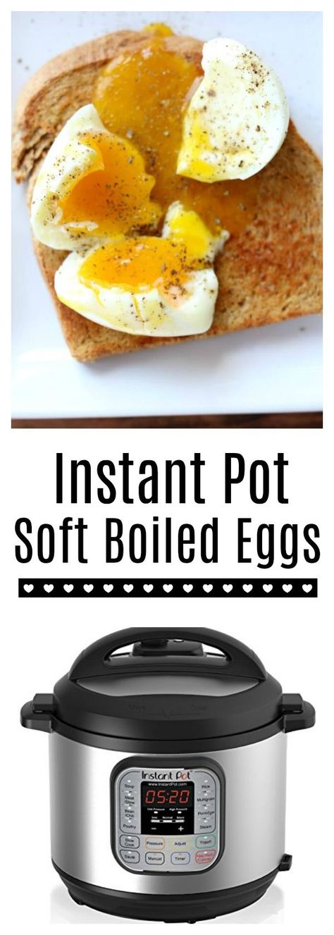 Instant Pot Soft Boiled Eggs–if you’re a fan of a nice piece of whole wheat toast dipped into the warm runny yolk of an egg then you’re going to love making soft boiled eggs in your pressure cooker. The process is simple and hands off and produces the perfect soft boiled egg. Instapot Soft Boiled Eggs Instant Pot, Instant Pot Soft Boiled Eggs Easy Peel, Egg And Grapefruit Diet, Cook Eggs, Soft Egg, Runny Eggs, Egg Diet Plan, Whole 30 Breakfast, Boiled Egg Diet