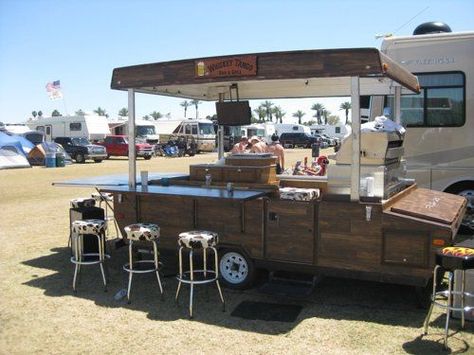 Tailgating Setup, Tailgating Trailers, Camper Bar, Candy Girls, Pop Up Trailer, Food Truck Business, Coffee Cart, Rv Kitchen, Concession Trailer