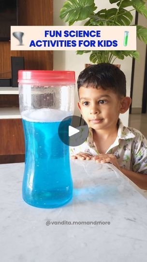 428K views · 8.5K reactions | PART 9️⃣ - tell me your FAV in the comments☺️  ⚠️ Activities require adult supervision .  🌪️Tornado in a Bottle: 🔸You will need: water, dishwashing liquid (3-4 drops), glitter (optional), food colouring (optional) 🔸Method: Fill water in container (3/4th). Add dishwashing liquid, food coloring, glitter. Seal the container. Rapidly move the bottle in circular motion for a few secs.  🔸Science: The tornado in the bottle is caused by "centripetal force" - an inward-facing force that pulls an object or liquid toward the center of its circular path. The twister created in your bottle is caused by the water in the bottle spinning towards the center of the bottle .  🔄 Color Flip:  🔸You will need: 2 glasses, water, coloured paper for background 🔸Science: The back Water Experiments For Kids, Bookmarks Diy Kids, Gravity Science, Tornado In A Bottle, Centripetal Force, Stem Activities Preschool, Mad Scientist Party, Water Experiments, Scientist Party