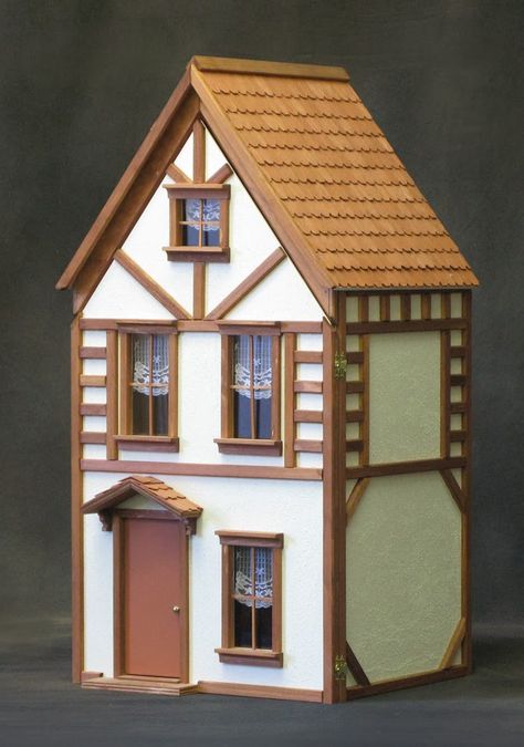 Tiny Interior, Tudor Dollhouse, Good Toys, Real Good Toys, Popsicle Stick Houses, Wooden Toy Cars, Pottery Houses, Doll House Plans, House Construction Plan