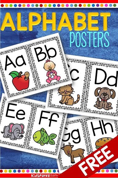 Free Alphabet Printables, Decorate Room, Alphabet Posters, Preschool Resources, Free Printable Letters, Abc Poster, Preschool Literacy, Construction Theme, Preschool Letters