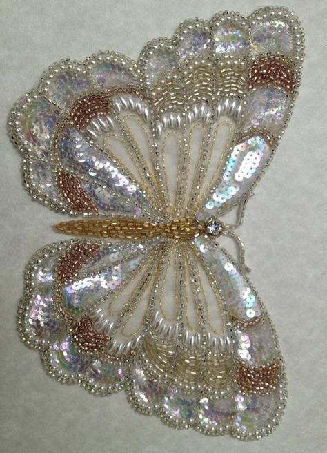 Tambour embroidery Tambour Beading, Tambour Embroidery, Motifs Perler, Beadwork Embroidery, Couture Embroidery, Bead Embroidery Patterns, Butterfly Embroidery, Silk Ribbon Embroidery, Beading Projects