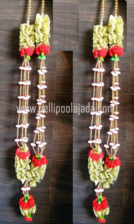 Karpuram Dandalu For Wedding, Dandalu For Wedding, Pelli Dandalu, Wedding Mala, Flowers Garland, Wedding Flower Jewelry, Garland Wedding, Flower Jewelry, Wedding Flower