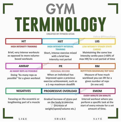 Personal Trainer Content Ideas, Gym Terminology, Gym Content, Types Of Workouts, Workout Gym Routine, Gym Workout Guide, Bodybuilding Workouts Routines, Workout Splits, Bodybuilding Workout Plan