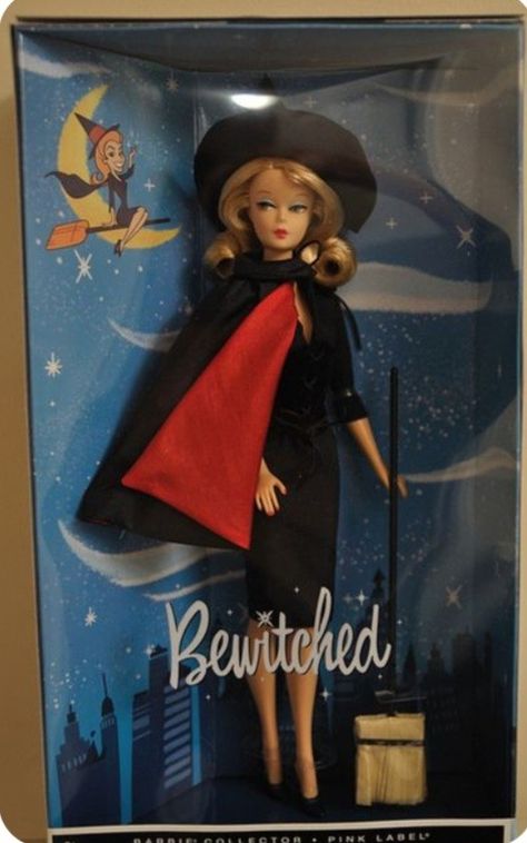 Bewitched Samantha, Classic Barbie, Barbie Halloween, Barbie Collector Dolls, Dolls Diy, Elizabeth Montgomery, Fun Pictures, Wonder Years, Barbie Vintage