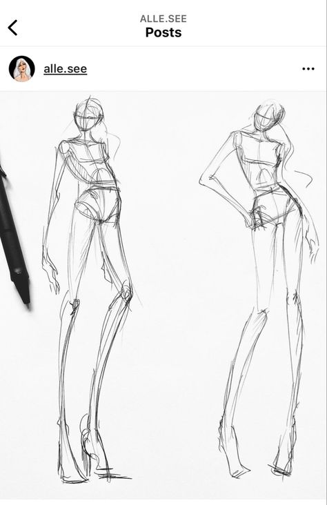 Side Croquis Fashion Illustrations, Fashion Modle Base Drawing, Figure Drawing Reference Poses Models Sketch, Art Reference Poses Models Sketch, Body Reference Drawing Fashion, Fashion Sketches How To Draw, Side Profile Fashion Illustration, Fashion Illustrations Poses, Croqui Template Female