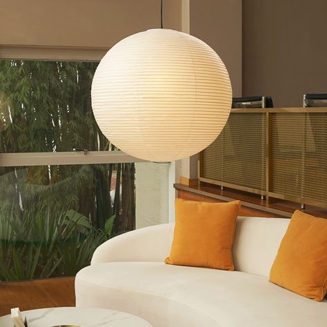 The Akari A Pendant Lamp offers a unique combination of contemporary Japanese handcraft and mid-century modernist design. Its iconic paper lantern is crafted to bring refinement and sophistication to any space, providing an exclusive touch of harmony and beauty. Enjoy a tasteful blend of traditional craftsmanship and timeless modern form. . . Find the lamp on the web: https://korewolamp.com/.../prod.../akari-55a-pendant-light-1 . Visit us for more： https://korewolamp.com/collections/pendant-l... Classic Wall Lights, Crystal Wall Lighting, Classic Chandeliers, Staircase Chandelier, Mulberry Paper, Modernist Design, Paper Lantern, Table Lamps For Bedroom, Room Lamp