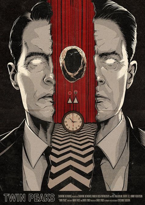 Twin Peaks Painting, Twin Peaks The Return, Twin Peaks Season 3, Twin Peaks Poster, Twin Peaks Art, Dale Cooper, Black Lodge, Between Two Worlds, Alternative Movie Posters