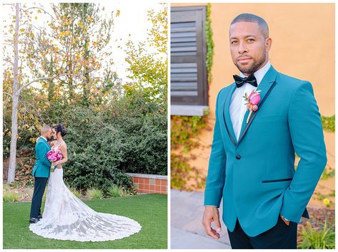 Turquoise Groomsmen, Dining Tablescapes, Wedding Dress Garden, Turquoise Suit, Garden Wedding Photography, Suit Groom, Moroccan Theme, Wedding Concept, Lace Wedding Gown