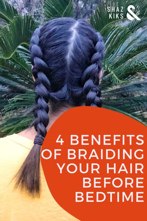 Braiding Hair At Night Sleep, Sleeping With Braids Overnight Hair, Best Ways To Sleep With Your Hair, Night Braids Sleep, Sleeping Braids, Over Night Braids, Hair After Braids Overnight, Braids For Sleeping, Best Way To Sleep With Long Hair