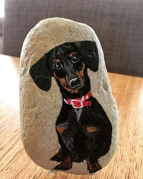 Rock Kunst, Easy Diy Paint, Diy Paint Projects, Painted Rock Animals, Art Pierre, Rock Painting Ideas, Painted Rocks Kids, Dog Rocks, Painted Rocks Diy