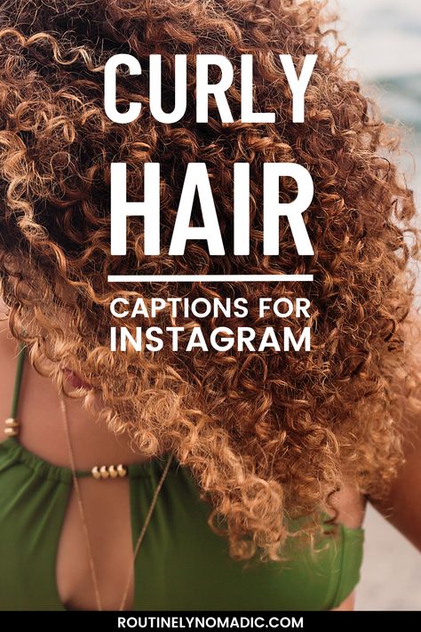 Person in bikini with curly hair captions for Instagram Curly Hair Sayings, Curly Quotes Hair, Caption For Curly Hair Instagram, Curls Caption, Natural Hair Captions Instagram, Curly Captions, Wavy Hair Captions Instagram, Curls Captions Instagram, Curly Hair Quotes Funny