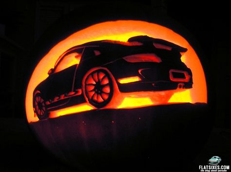 Porsche GT3 Pumpkin Carving Carving Templates, Creative Pumpkin Painting, Pumkin Carving, Creative Pumpkin Carving, Amazing Pumpkin Carving, Pumpkin Carving Patterns, Creative Pumpkins, Pumpkin Farm, Pumpkin Carving Templates