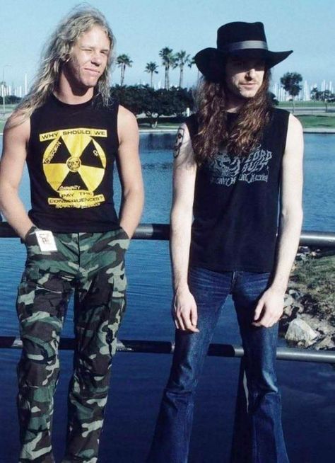 Jason Newsted, Cliff Burton, Masc Outfits, Guys Night, Dave Mustaine, James Hetfield, Thrash Metal, Fade To Black, I Love Music