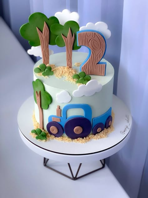 Tractor Cakes For Boys, Farmer Birthday Cake, Tractor Cakes, Tractor Birthday Cakes, Truck Birthday Cakes, Tractor Cake, Tractor Birthday, Cake Kids, Android Wallpaper Flowers