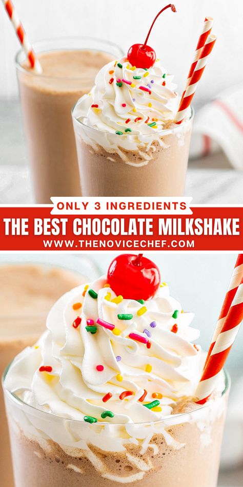 Milkshake Toppings, Best Chocolate Milkshake Recipe, Easy Chocolate Milkshake Recipe, Chocolate Ice Cream Milkshake, Fruit Milkshake Recipe, Healthy Milkshake Recipes, Chocolate Milkshake Recipe, Chocolate Shake Recipe, Yummy Milkshake Recipes