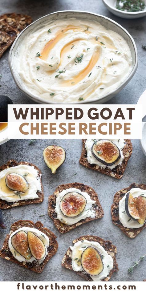 Pears And Goat Cheese, Sweet Goat Cheese Dip, Goat Cheese Puree, Goat Cheese Butter, Goat Cheese Brulee, Cucumber Goat Cheese Appetizer, Hot Honey And Goat Cheese, Goat Cheese Bread Appetizer, Sweet Potato Recipes Goat Cheese