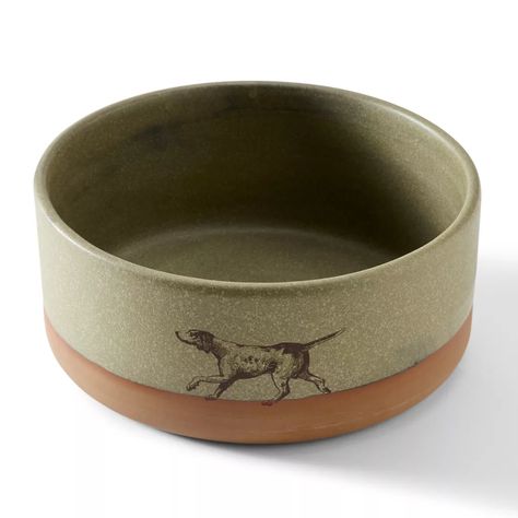 Handmade Ceramic Dog Bowl | Orvis Raised Dog Feeder, Ceramic Dog Bowl, Pet Food Storage, Ceramic Dog, Fly Shop, Dog Feeder, Fly Rods, Dog Bowl, Handcrafted Ceramics