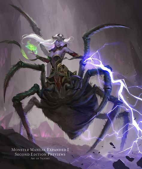 ArtStation - Drider Sorcerer Sorcerer Art, Monster Manual, Dnd Elves, Female Demons, Dnd Races, Giant Spider, Legends And Myths, Dnd Monsters, Dnd Art