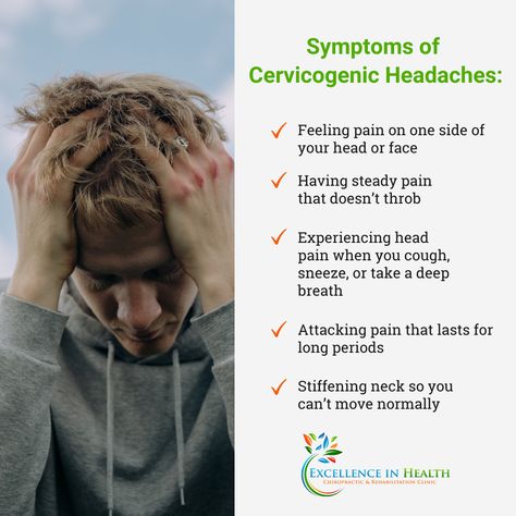 Many people know the achy feeling that you can get from headaches, but how do you know if you are experiencing a cervicogenic headache? Check out the symptoms above. 😣 Cervicogenic Headache, Forward Head Posture Exercises, Neck And Shoulder Muscles, Bad Headache, Forward Head Posture, Acid Reflux Diet, Holistic Diet, Head Pain, Posture Exercises