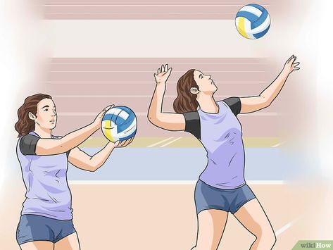 How to Play Volleyball (with Pictures) - wikiHow Volleyball Techniques, Volleyball Designs, Volleyball Practice, Playing Volleyball, Volleyball Tips, Play Volleyball, Good Communication Skills, Body Strength, Upper Body Strength