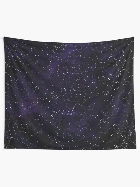 "Northern Hemisphere Constellations" Tapestry by studythestars | Redbubble Constellation Tapestry, Stone Roses, Block Wall, Tapestry Design, Milky Way, Textile Prints, Constellations, Art Boards, Wall Tapestry