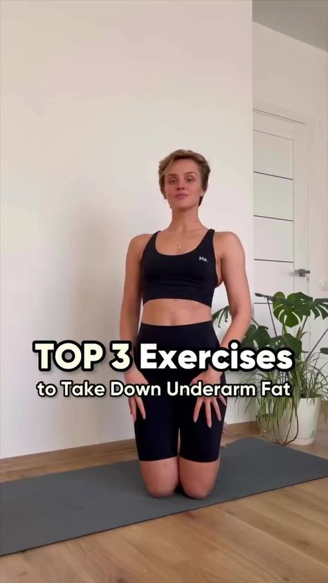 Start a 28-Day Weight Loss Challenge and get lasting results 👉 https://better-wl.onelink.me/sS7F/nhro9xr1! | By BetterMe Underarm Workout, Under Arm Fat, Arm Fat Exercises, Flabby Arm Workout, Reduce Arm Fat, Arm Flab, Small Goals, Armpit Fat Workout, Home Exercises