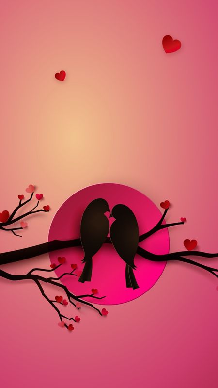 Love Birds Wallpaper, In Love Wallpaper, Black Glitter Wallpapers, Birds In Love, Unique Birds, Love Wallpaper Download, House Wall Design, Love Wallpapers Romantic, 1080p Anime Wallpaper