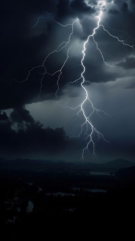 Lightning storm thunderstorm outdoors nature.  | free image by rawpixel.com / Ton Lightning Storm Over Ocean, Thunder Clouds Drawing, Lightning Background Aesthetic, Dark Thunderstorm, Thunder Pictures, Clouds With Lightning, Thunderstorm Aesthetic, Storm Magic, Lightning Aesthetic