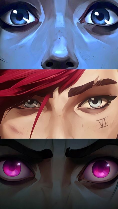 Arcane Style Reference, Arcane Eyes Reference, Arcane Eyes Tutorial, Arcane Art Reference, Arcane Artstyle Study, Arcane Artstyle Tutorial, Arcane Style Art, Arcane Style Study, Arcane Art Style Study