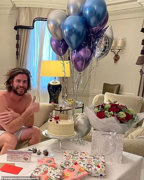 Chris Hemsworth brazenly trolls his brother Liam about his weight on his birthday | Daily Mail Online