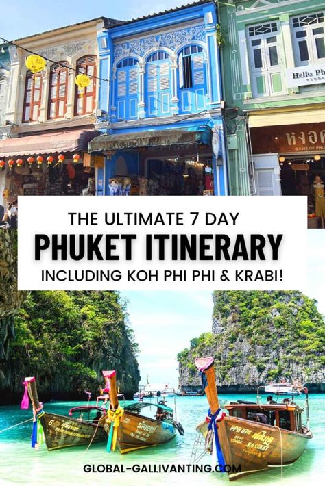 Ultimate 7 Day Phuket Itinerary + Koh Phi Phi & Krabi! Phuket Itinerary, Koh Phi Phi Thailand, Krabi Town, Karon Beach, James Bond Island, Koh Phi Phi, Thailand Itinerary, Patong Beach, Ao Nang