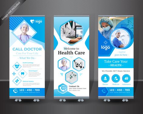 Medical Roll Up Banner Design for Hospital Premium Vector Medical Roll Up Banner, Medical Roll Up Banner Design, Hospital Graphic Design, Hospital Banner Design, Panaflex Design, Hospital Poster Design, Medical Banner Design, Hospital Banner, Rollup Design